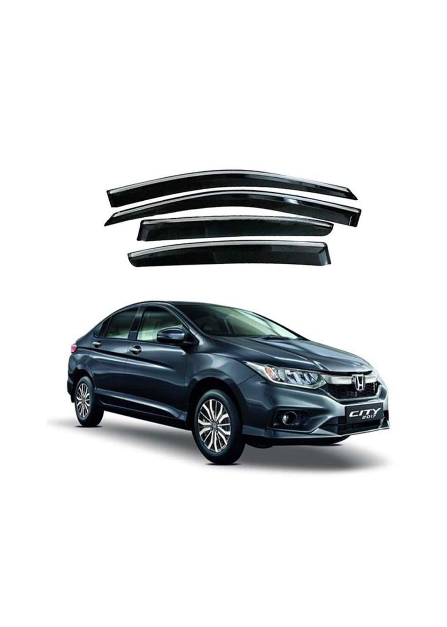 Honda City Air Press Door Visor Chrome Heavy