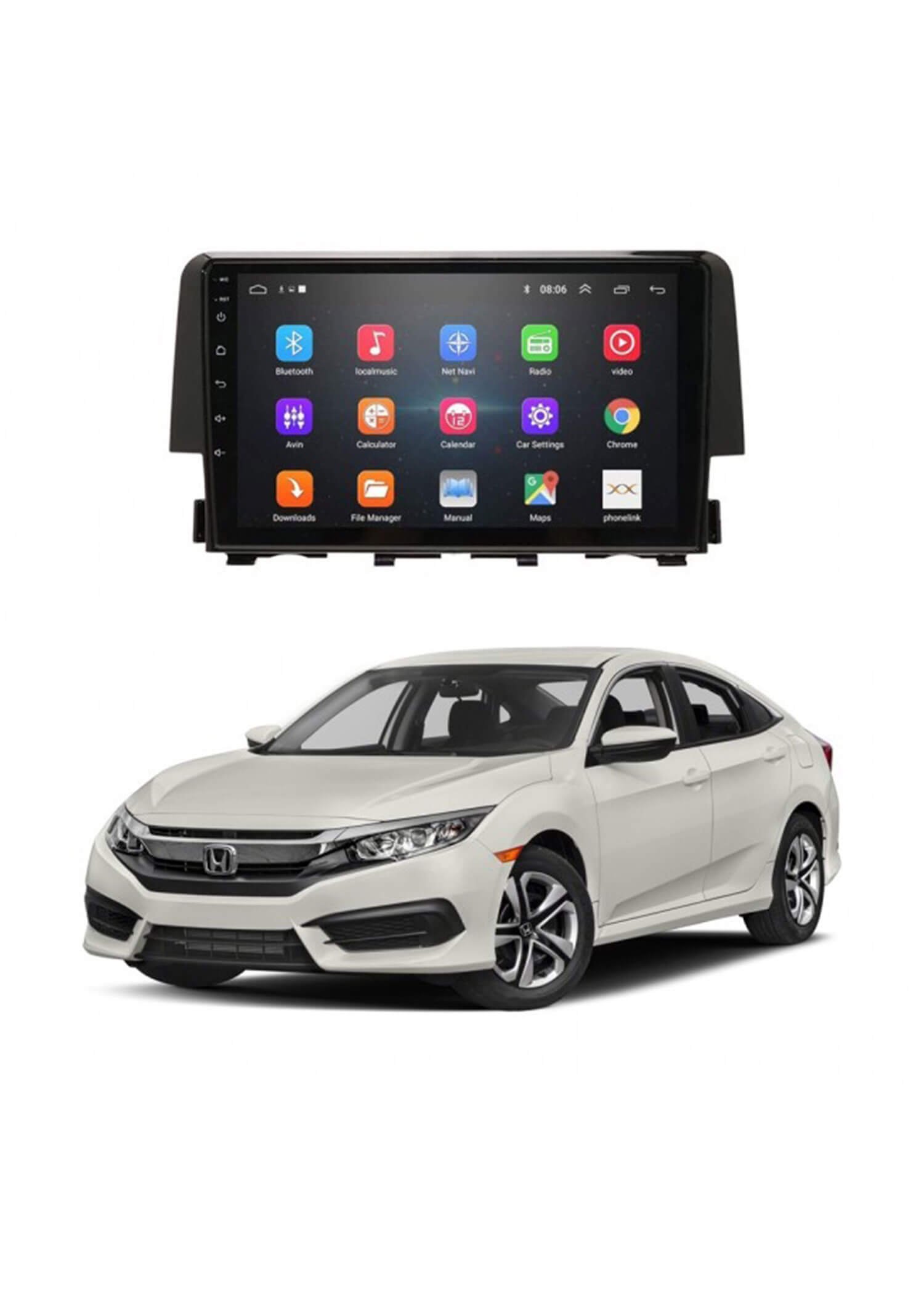 Honda Civic Android Panel Ips Display (2016-2021)