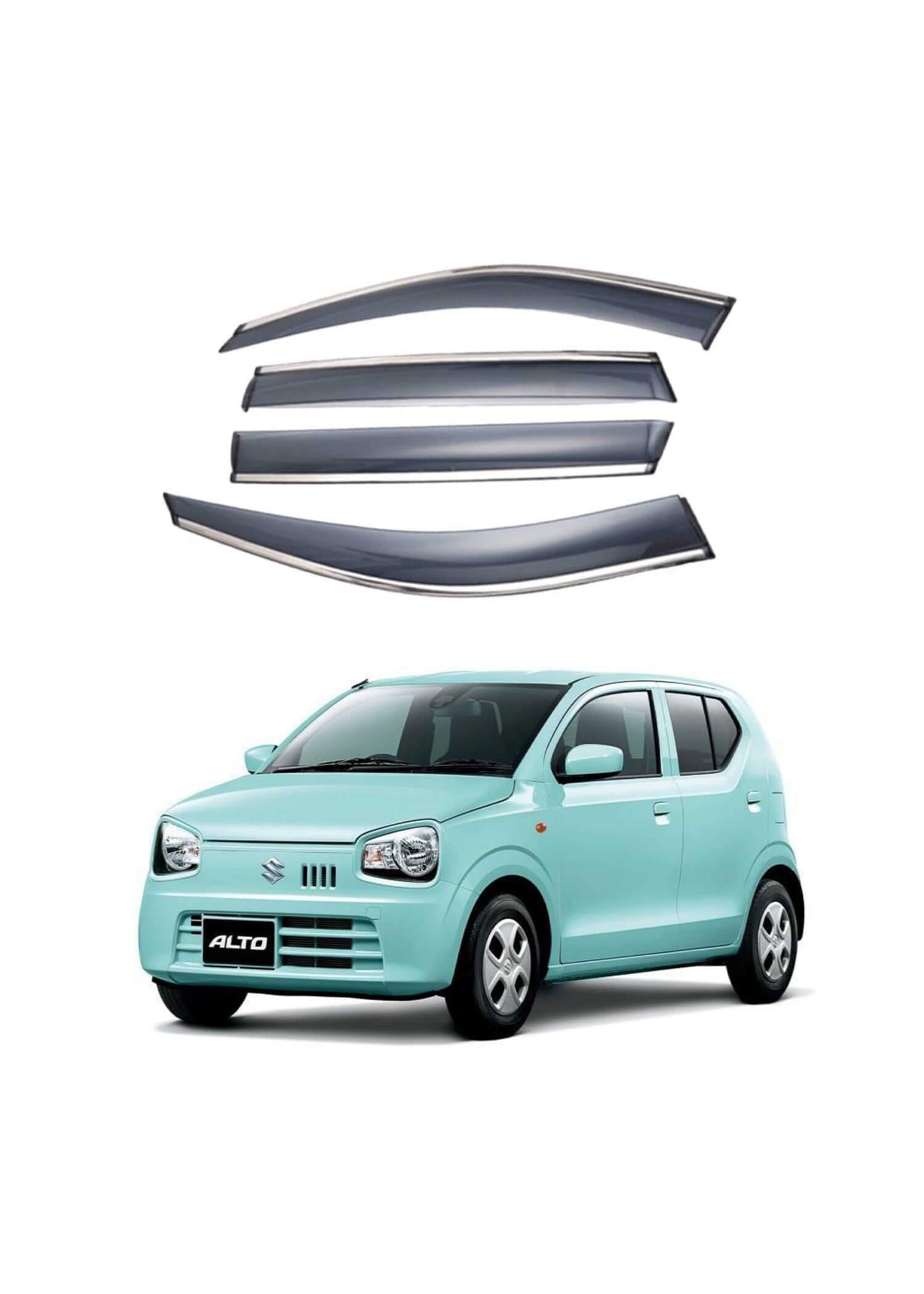 Suzuki Alto Air Press Door Visor Chrome Heavy (2019-2022)